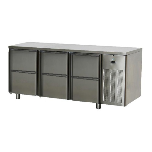 SCH-3D-6Z - Nerezový 6 zásuvkový chladiaci stôl do kuchyne