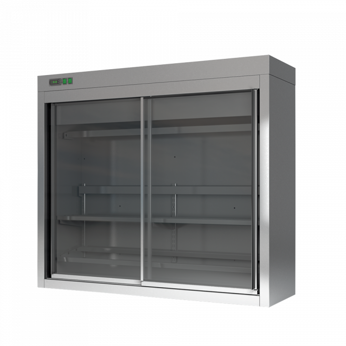 GENERUS 1200x450x1300 Prístenná celonerezová chladiaca vitrína
