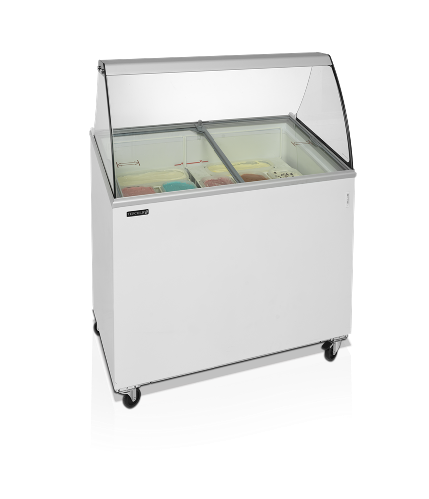 IC400SCE-OS - Pultová zmrzlinová mraznička so sklenenou nadstavbou
