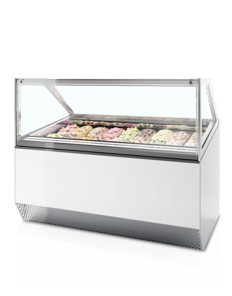 MILLENNIUM ST20 - Distribútor kopčekovej zmrzliny bez úložného priestoru s rovným čelným sklom