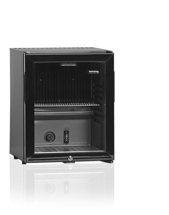 TM32G Absorbčný bezhlučný chladiaci minibar s presklenými dvierkami