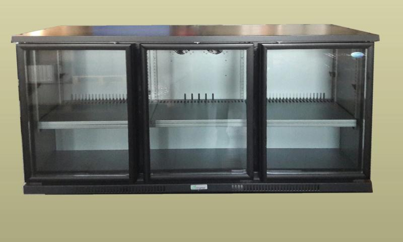 DGD360 E-GLASS trojdverová barová chladnička
