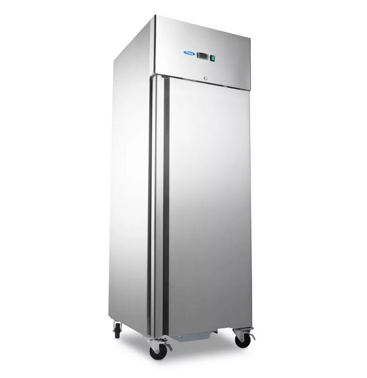 Univerzálna  nerezová chladnička 600 l - 3 x 2/1 GN s nastaviteľnými policami