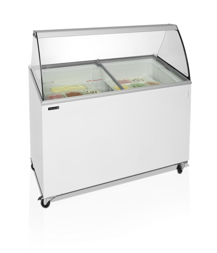 IC400SCE-OS - Pultová zmrzlinová mraznička so sklenenou nadstavbou