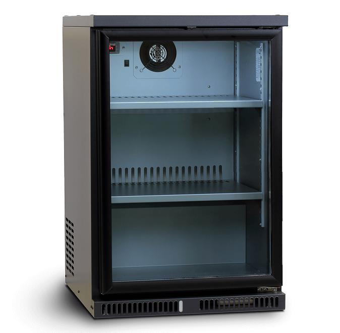 DGD120 E - GLASS jednodverová barová chladnička