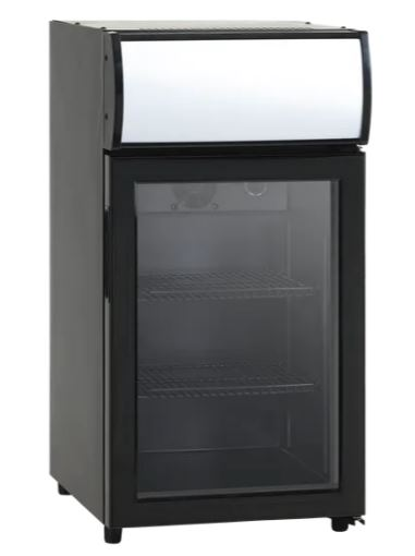 SC51-Vitrínová chladnička s reklamnou nadstavbou