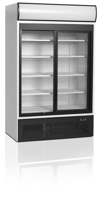 FSC1200S - Dvojdverová vitrínová prístenná chladnička so svetelnou nadstavbou