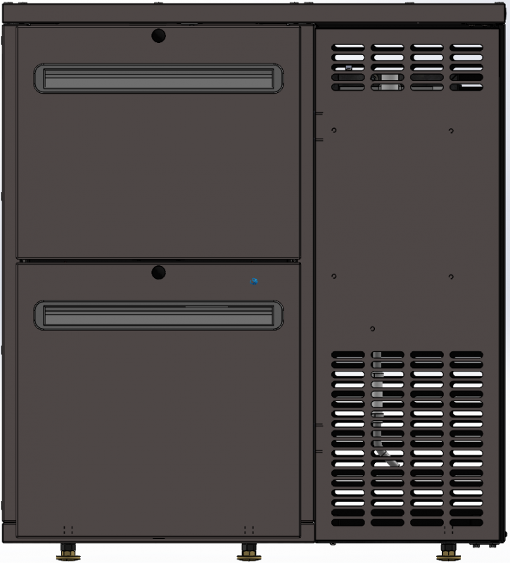 BBCL1-5 Barová chladnička s dvomi zásuvkami rôznej výšky