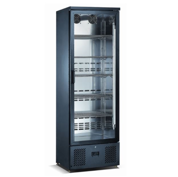 SGD300 Vitrínová jednodverová chladnička s krídlovými dverami