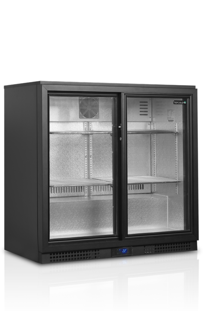 BA21 S - Barová dvojdverová chladnička s dvomi posuvnými dverami s výškou 90 cm