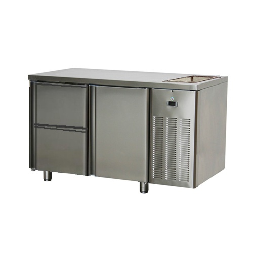 SCH-2D-1D2Z-Dr Chladiaci stôl 1x dvierka a 2 zásuvky do okolitej teploty +43°C