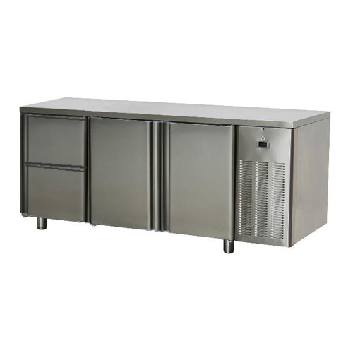 SCH-3D-2D2Z - Nerezový chladiaci stôl 2x zásuvka + 2x dvierka