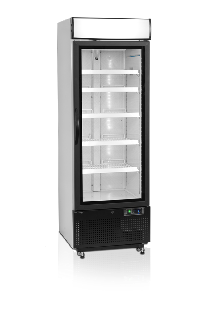 NC2500G - Vitrínová chladnička s krídlovými dverami a horným svetelným panelom