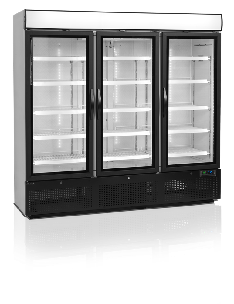 NC7500G - Vitrínová chladnička s krídlovými dverami a horným svetelným panelom