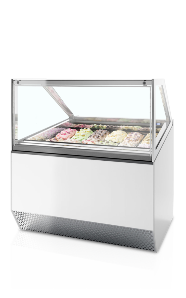 MILLENNIUM ST12 - Distribútor kopčekovej zmrzliny bez úložného priestoru s rovným čelným sklom