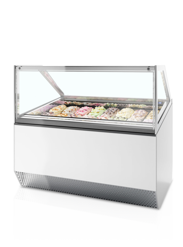 MILLENNIUM ST16 - Distribútor kopčekovej zmrzliny bez úložného priestoru s rovným čelným sklom