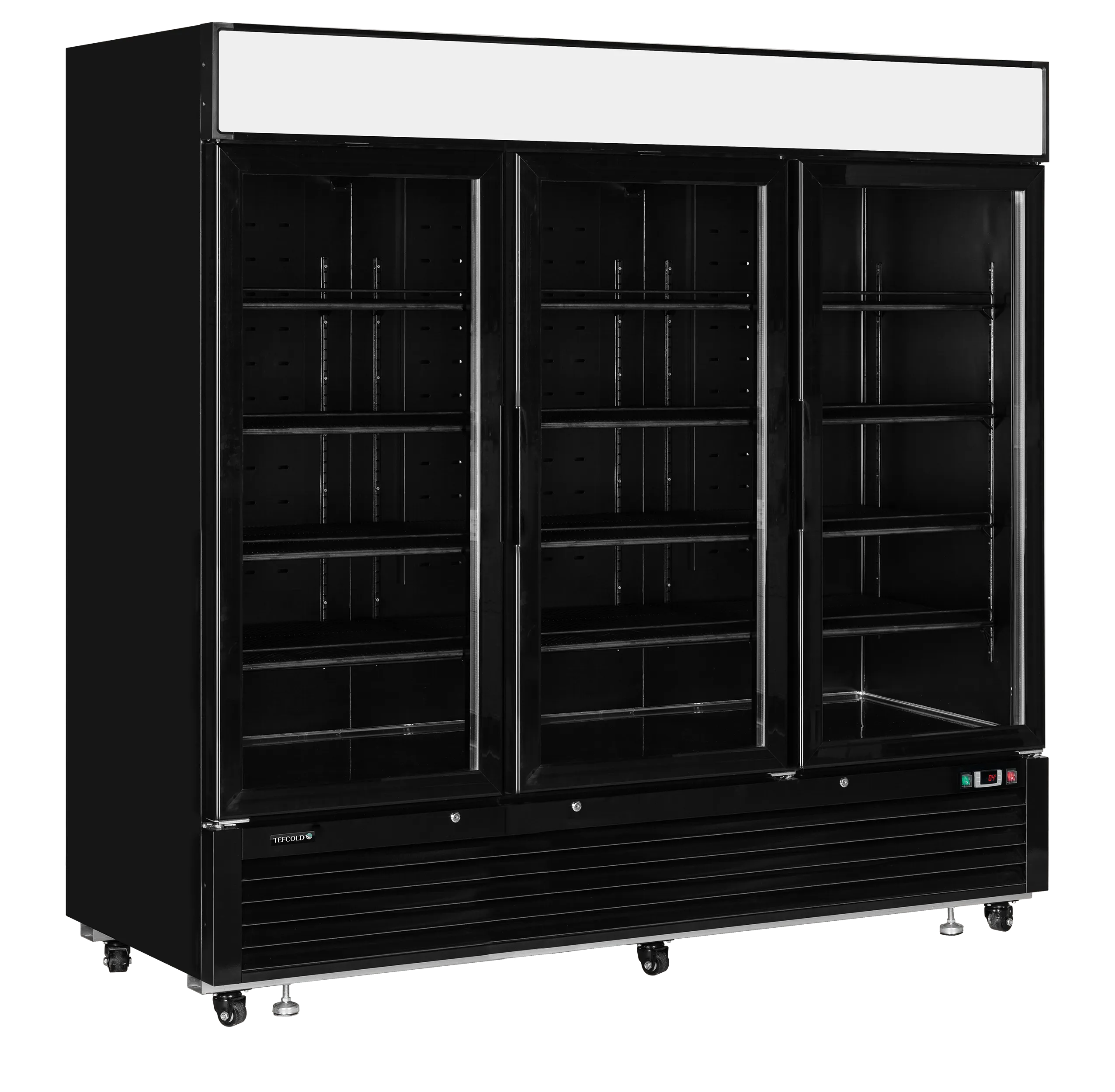 LGC7500B - Chladiaca skriňa v celočiernom prevedení a LED svetelným panelom