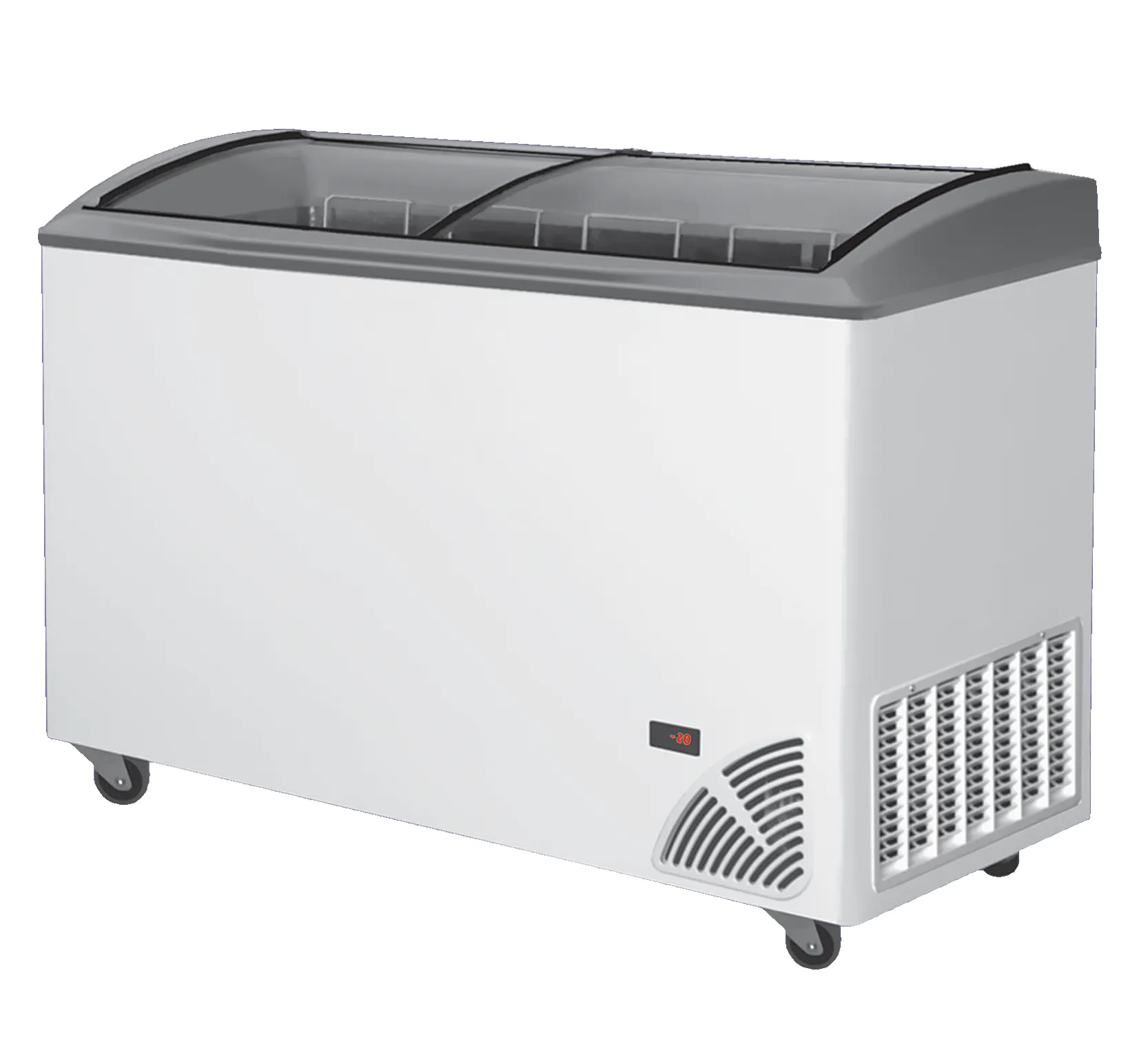 ARO406/2 Grey Edge - Pultová mraznička s 5 košíkmi a sivým lemom