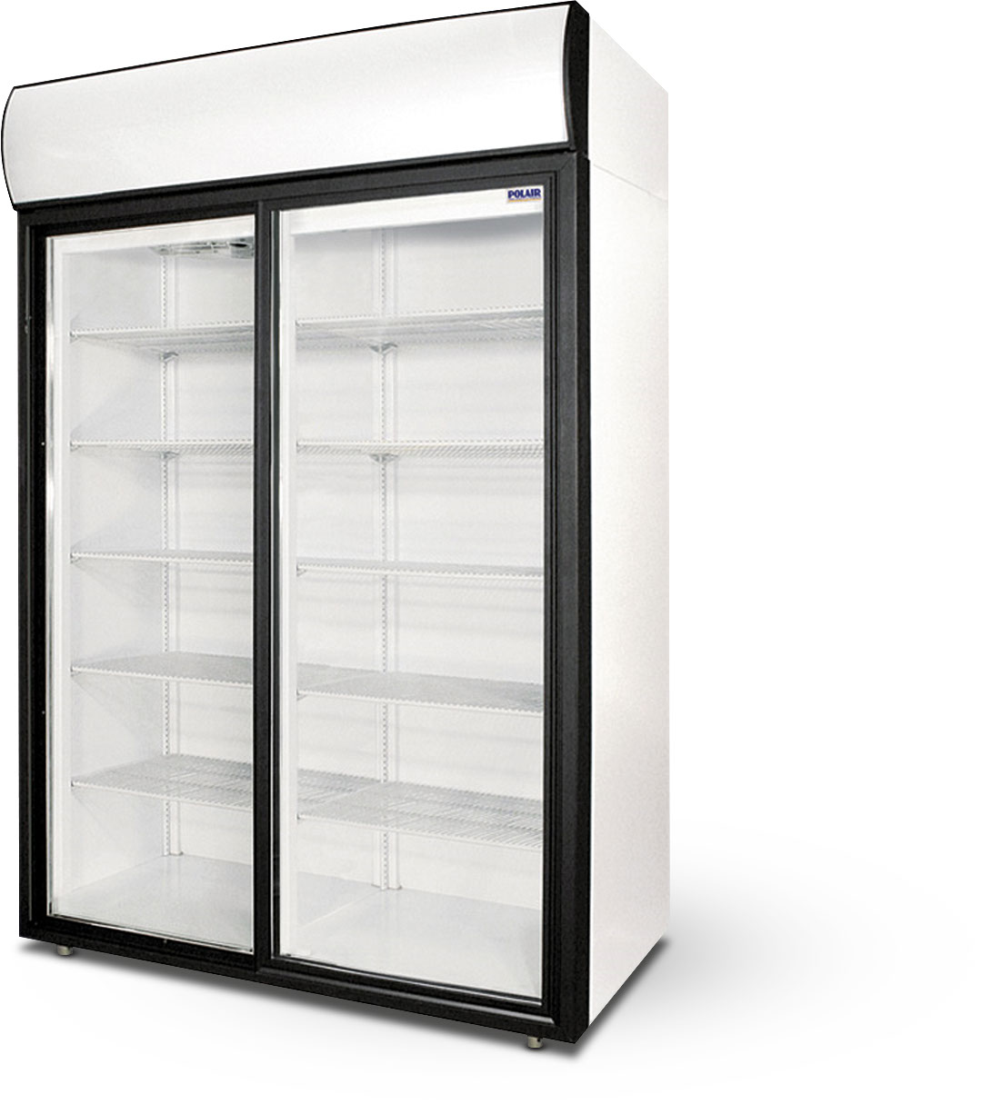 DM110 SD Vitrínová dvojdverová chladnička s posuvnými dverami